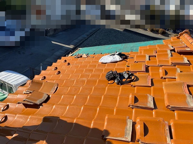 甲府市　瓦屋根工事